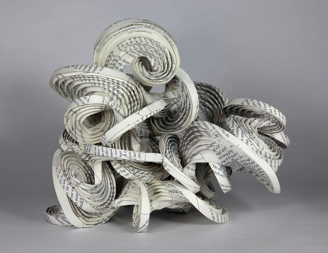 Ancient art of paper folding goes high-tech in new exhibit at Lafayette College featuring collection of sculptures that blend math and science with practice of origami.