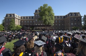 Lafayette College awarded 615 degrees to 595 graduates at the 180th Commencement on May 23, 2015.