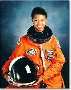 Mae C. Jemison, first woman of color to go into space.